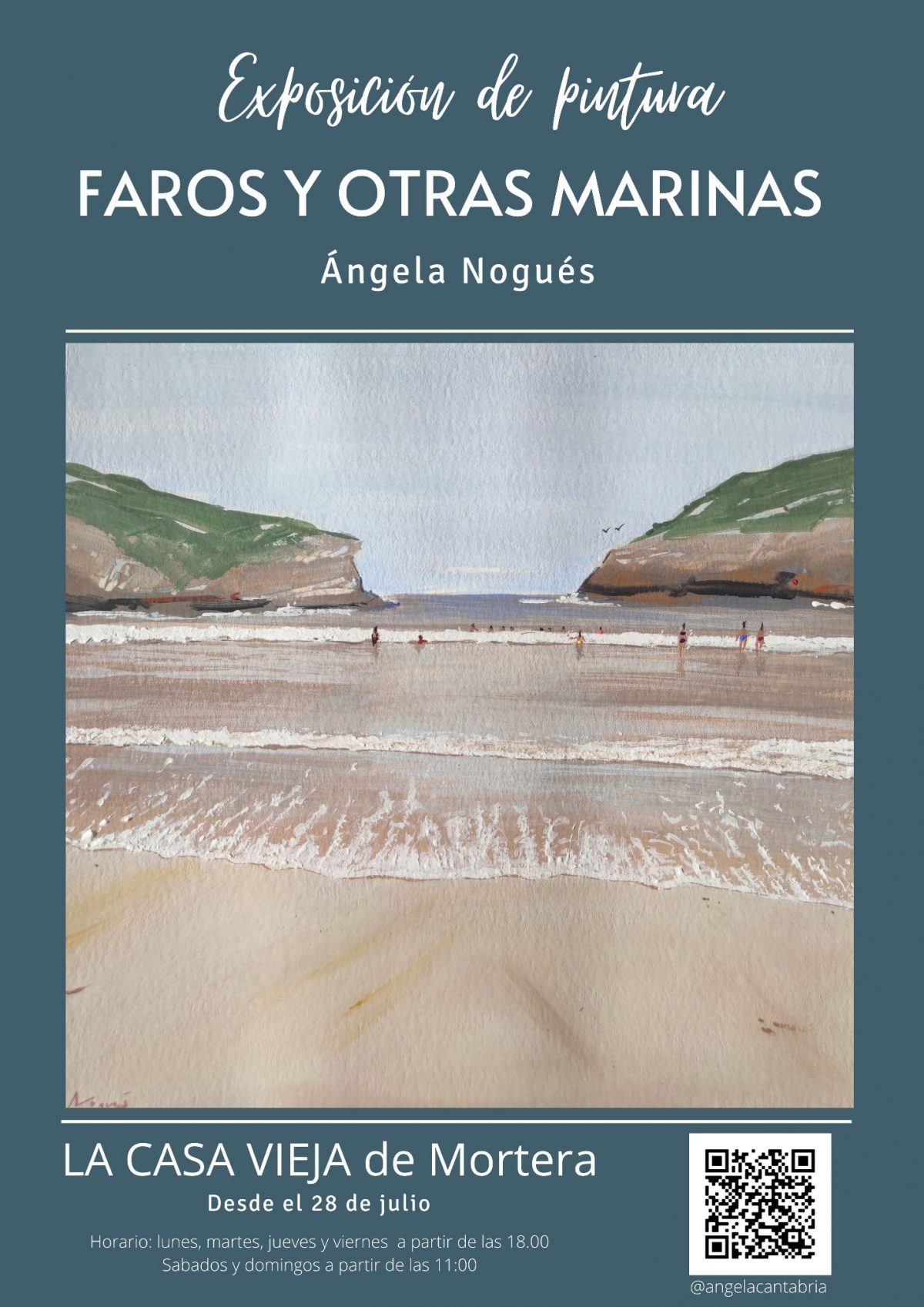 Exposición de pintura «Faros y otras marinas» por Ángela Nogués Linares