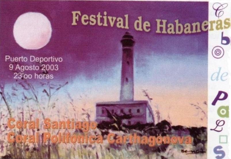 Carteles del concierto de Habaneras en Cabo de Palos (2001-2010)