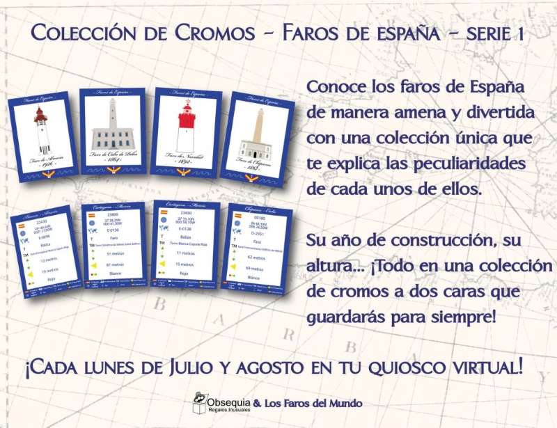 Colección de cromos -faros de España- Serie 1
