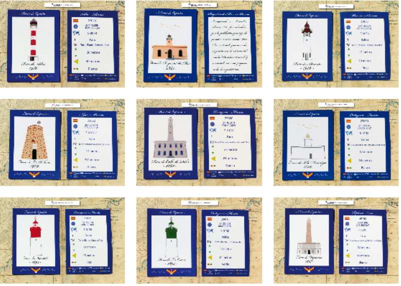 Cromos virtuales de la colección -faros de España- Serie 1