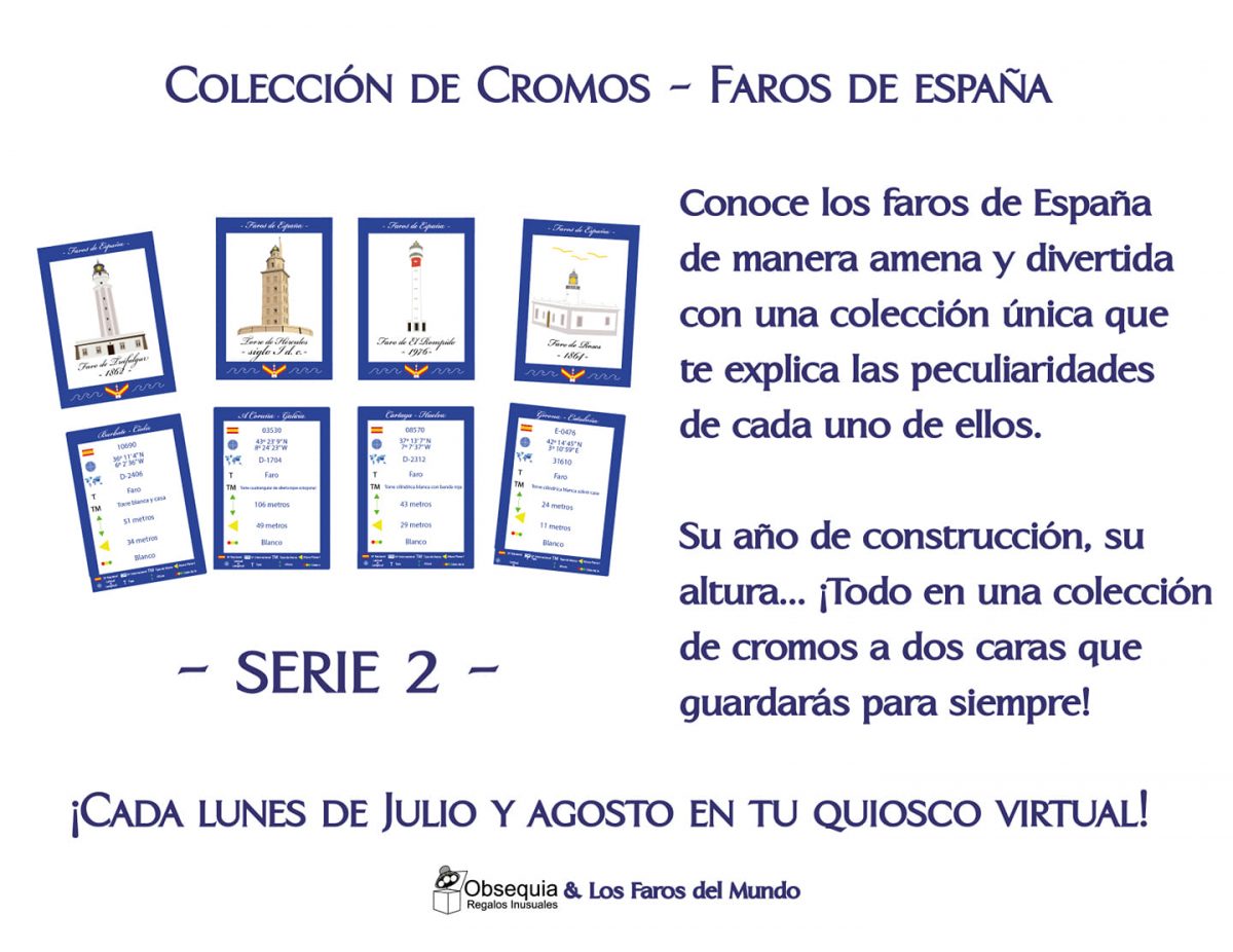 Colección de cromos -faros de España- Serie 2