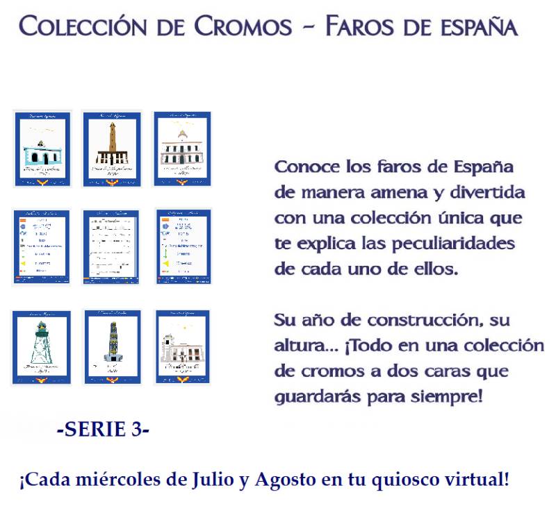 Colección de cromos -faros de España- Serie 3