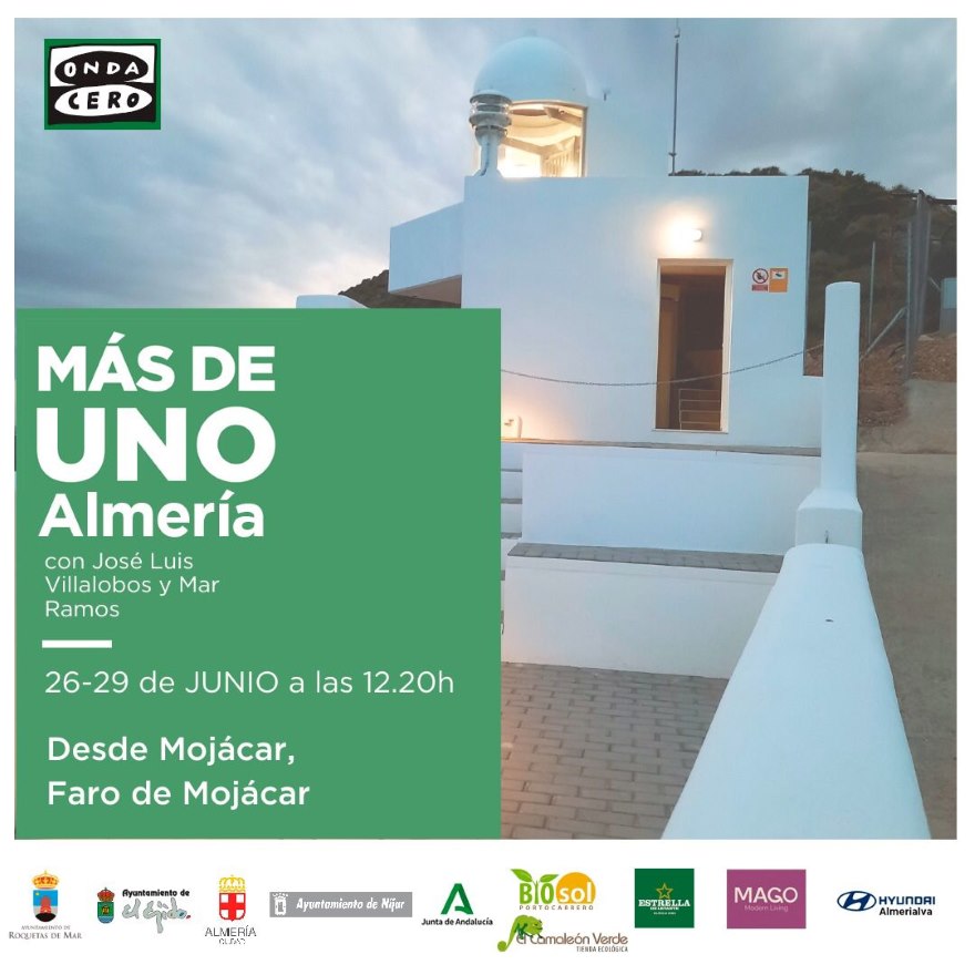 «Más de Uno Almería» desde el faro de Mojácar. 2023