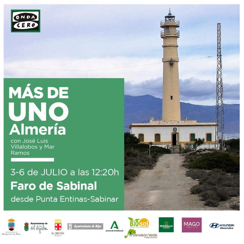 «Más de Uno Almería» desde el faro de Sabinal. 2023
