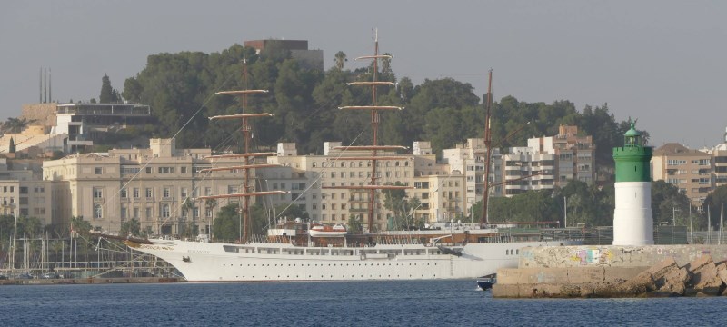El -Sea Cloud II- atracado en Cartagena por Lucho Reyes