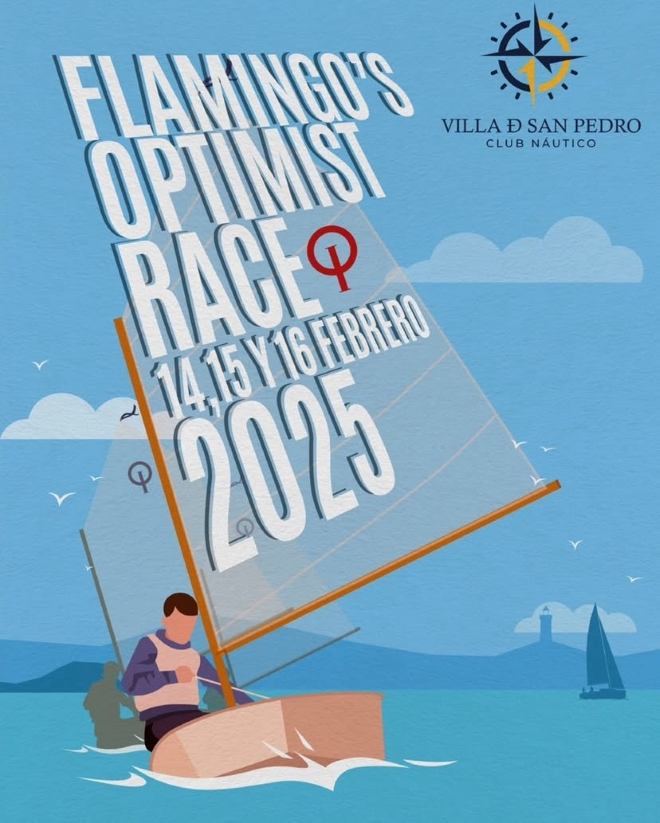 Cartel de la «I Flamingo’s Optimist Race»