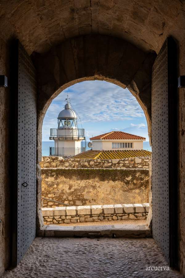 Recorriendo faros con Antonio Cuerva. Peñíscola