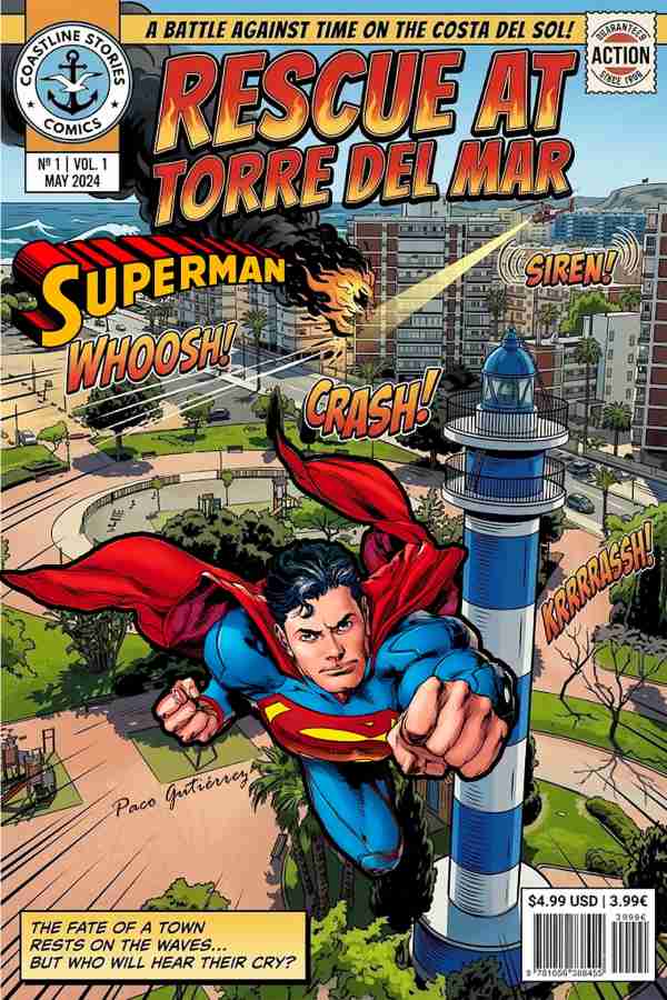 Personajes de ficción en el faro de Torre del Mar