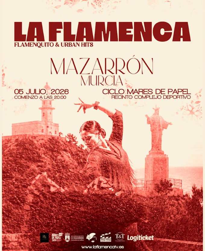 Cartel de «La Flamenca» en Mazarrón