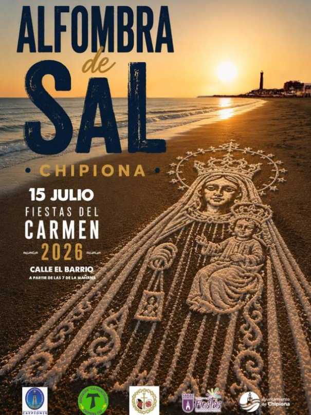 Cartel de la «Alfombra de Sal». Chipiona