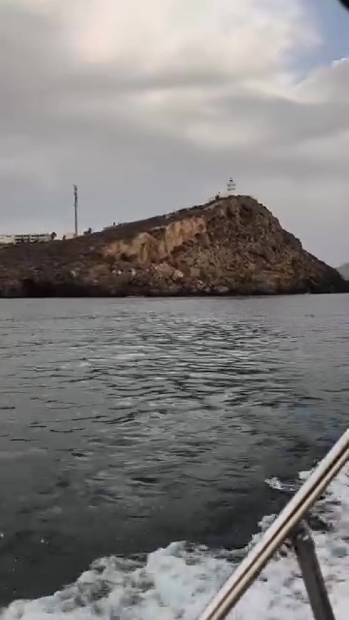 El faro de Mazarrón visto desde el mar por Pruden (2ª parte)
